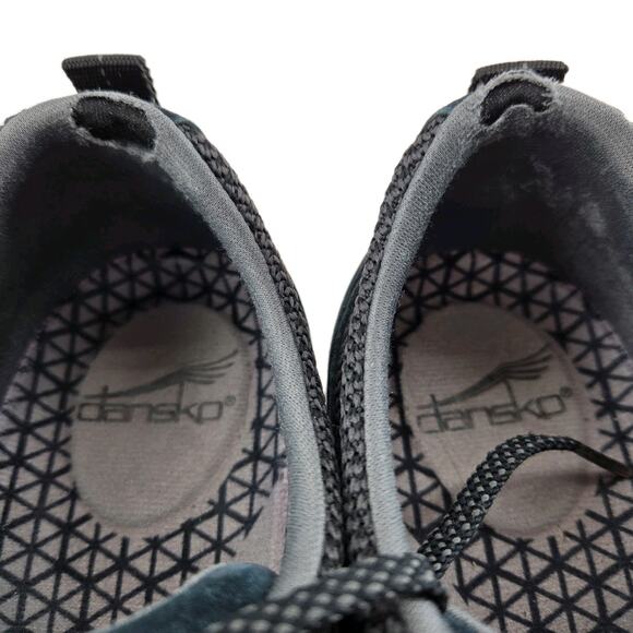 Dansko Paisley Waterproof Sneakers Womens 9.5 10 40 Black Suede Lace Up Comfort - Picture 9 of 15